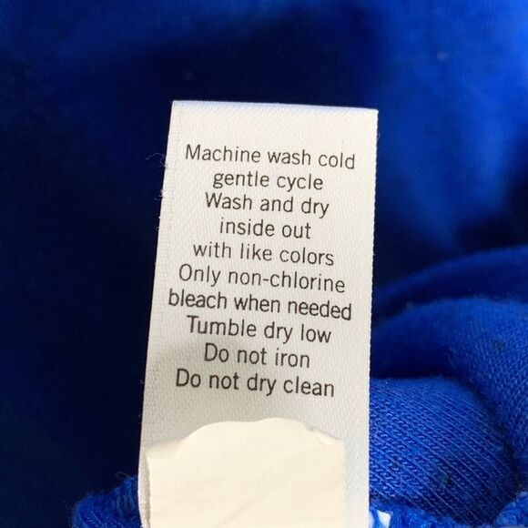 Athleta Twilly Top Macaw Blue Thumb Holes Pilled M - Picture 6 of 8